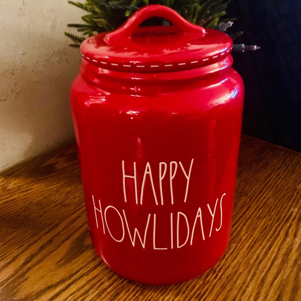 RAE DUNN - HAPPY HOWLIDAYS Canister HTF
